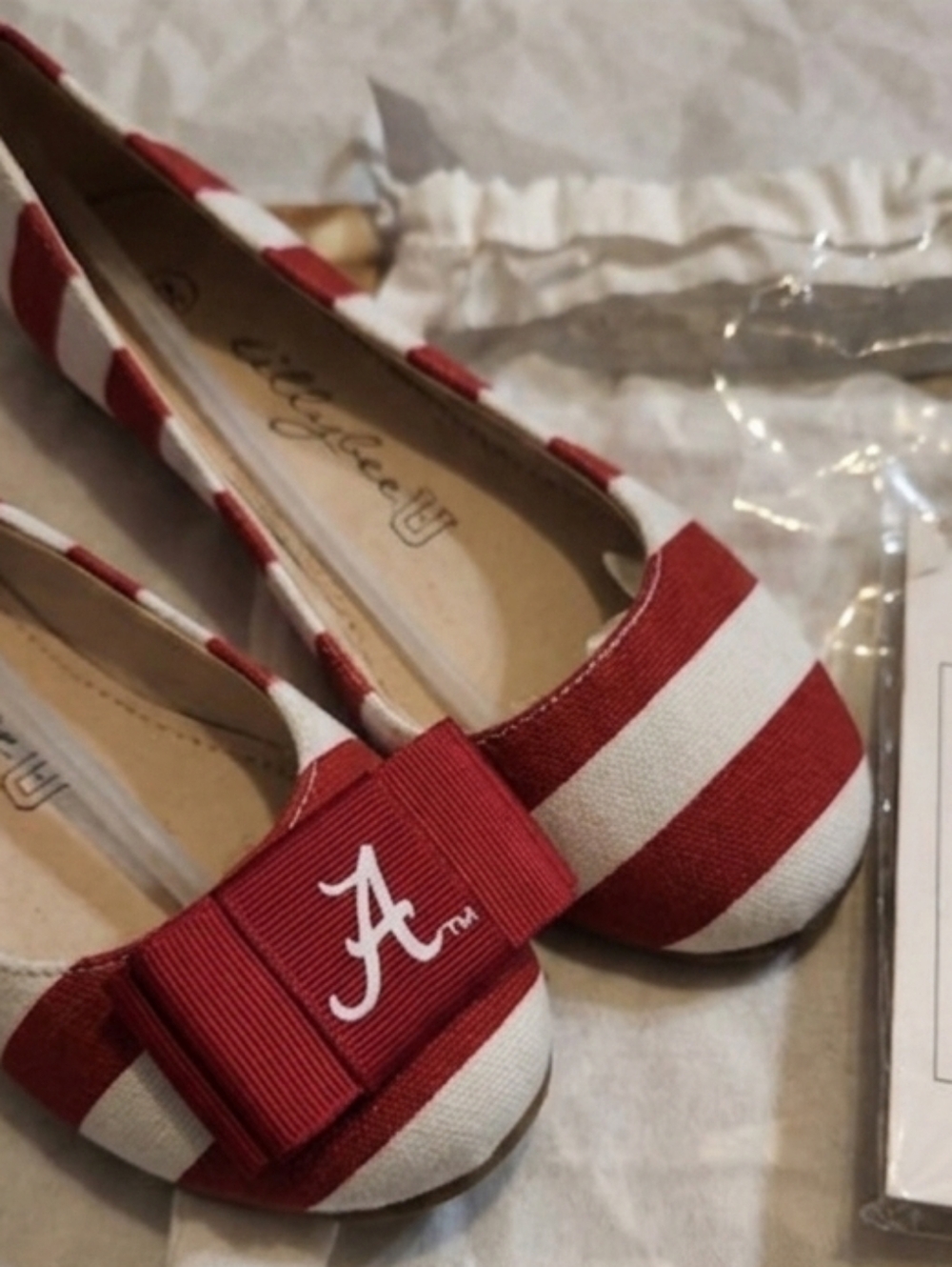 🎁Alabama Crimson‎ Tide Lillybee U Shoe Clips NCAA Sorority, Cheer, Alumna 📣